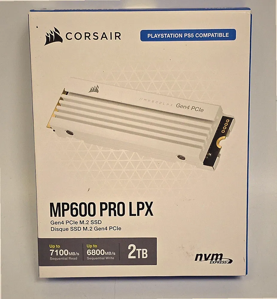 CORSAIR MP600 PRO 2TB LPX M.2 NVMe PCIe x4 Gen4 SSD w/ Heatsink - White *SEALED*